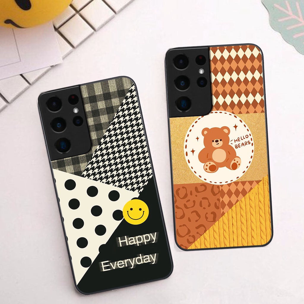 Ốp lưng Samsung S21 ULTRA happy day, gấu bear dễ thương - BỀN - ĐẸP -BAO GIÁ TOÀN THỊ TRƯỜNG