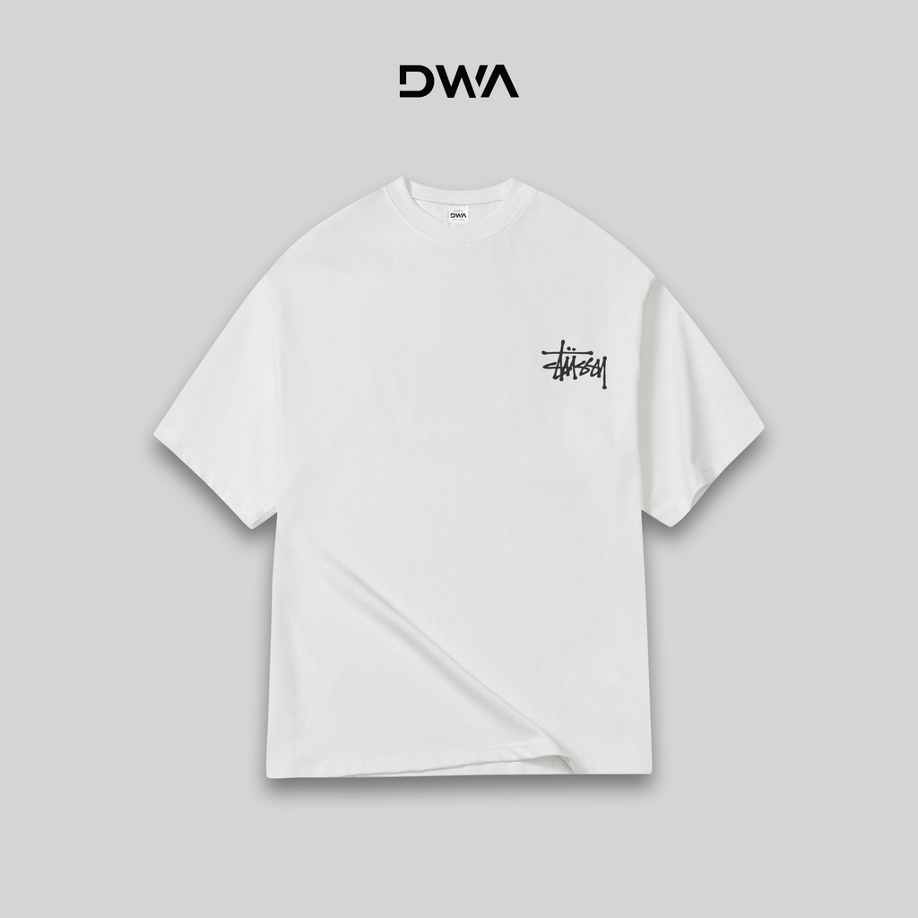 Áo thun tay lỡ Stussy DWA Studio, áo t-shirt cotton nam nữ thời trang unisex