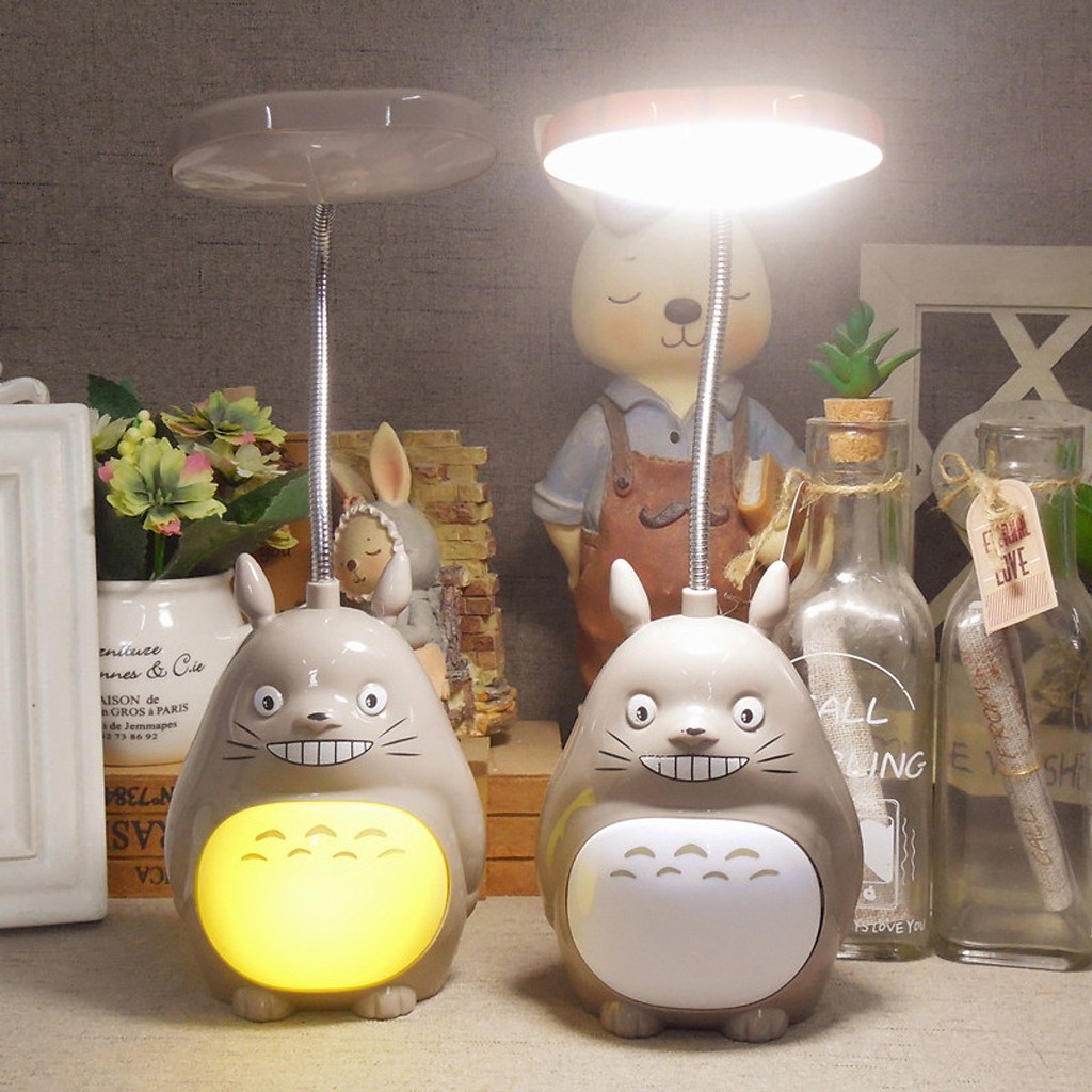 Đèn leg trang trí để bàn Totoro siêu xinh (Tặng móc khóa gỗ BTS thiết kế độc quyền)