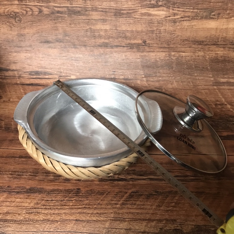 Thố Gang Đáy Cạn Kèm Dế 15CM 17CM 19CM