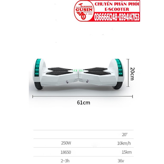 Xe điện cân bằng 8INCH, E-scooter GuSin có video test xe - GuSin bảo hành chính hãng 2 năm