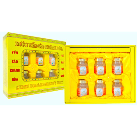 HỘP QUÀ TẶNG NƯỚC YẾN SÀO CAO CẤP SANVINEST KHÁNH HÒA 70ML  kèm hộp đẹp