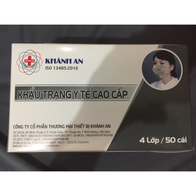Khau trang y te 4 lớp cao cấp (số lượng 1 cái)