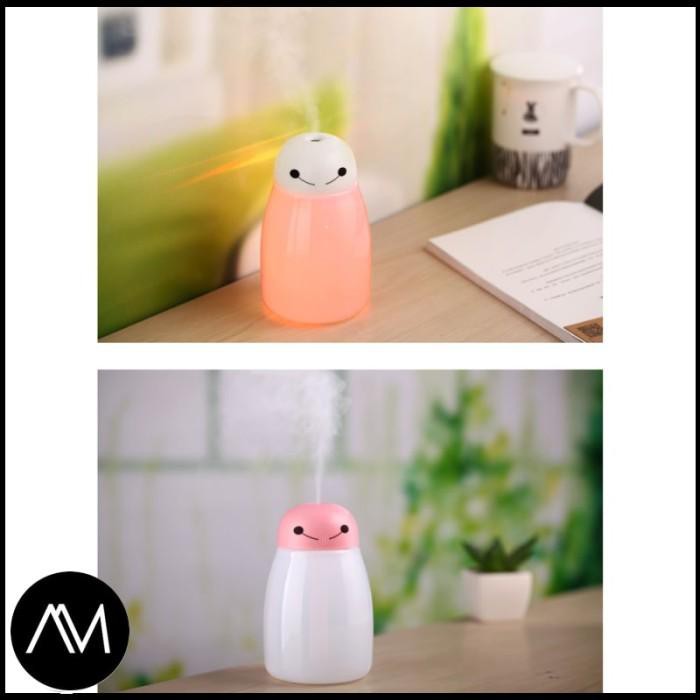 Máy Phun Sương Tạo Ẩm Baymax Mini Đèn Led Rgb 400ml - H803 - Màu Xanh Dương