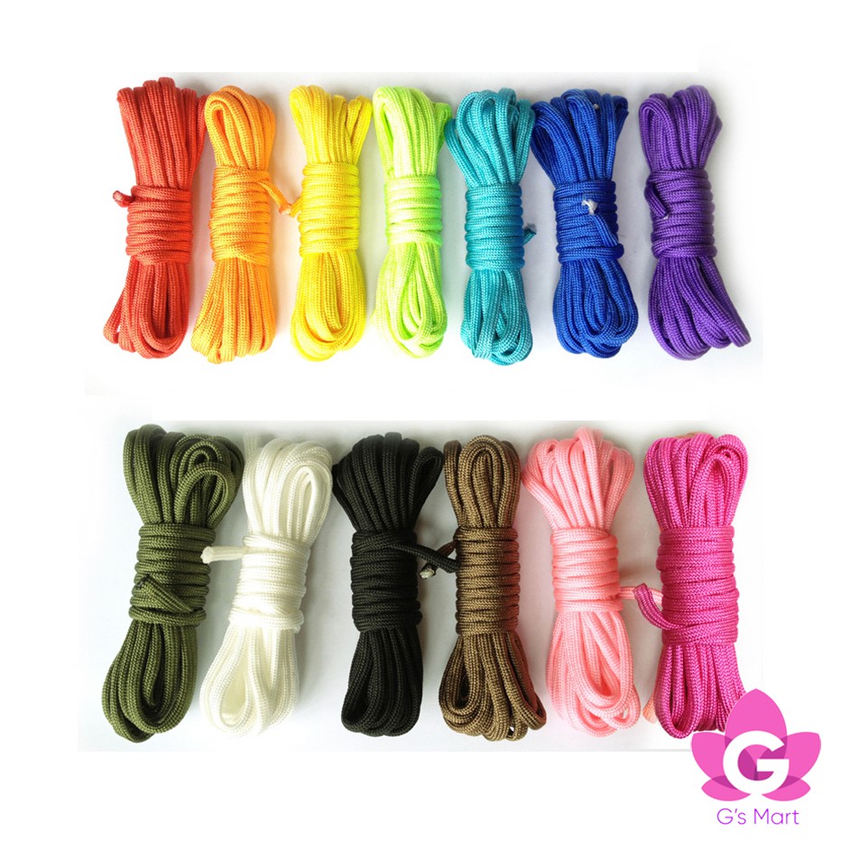 Dây paracord 7 lõi dài 3 mét - dây bện nhỏ dùng làm vòng tay, làm đồ thủ công