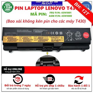 [BH12TH] Pin Laptop LENOVO T430 - 6 CELL - ThinkPad T430 L430 T530 L530 W530