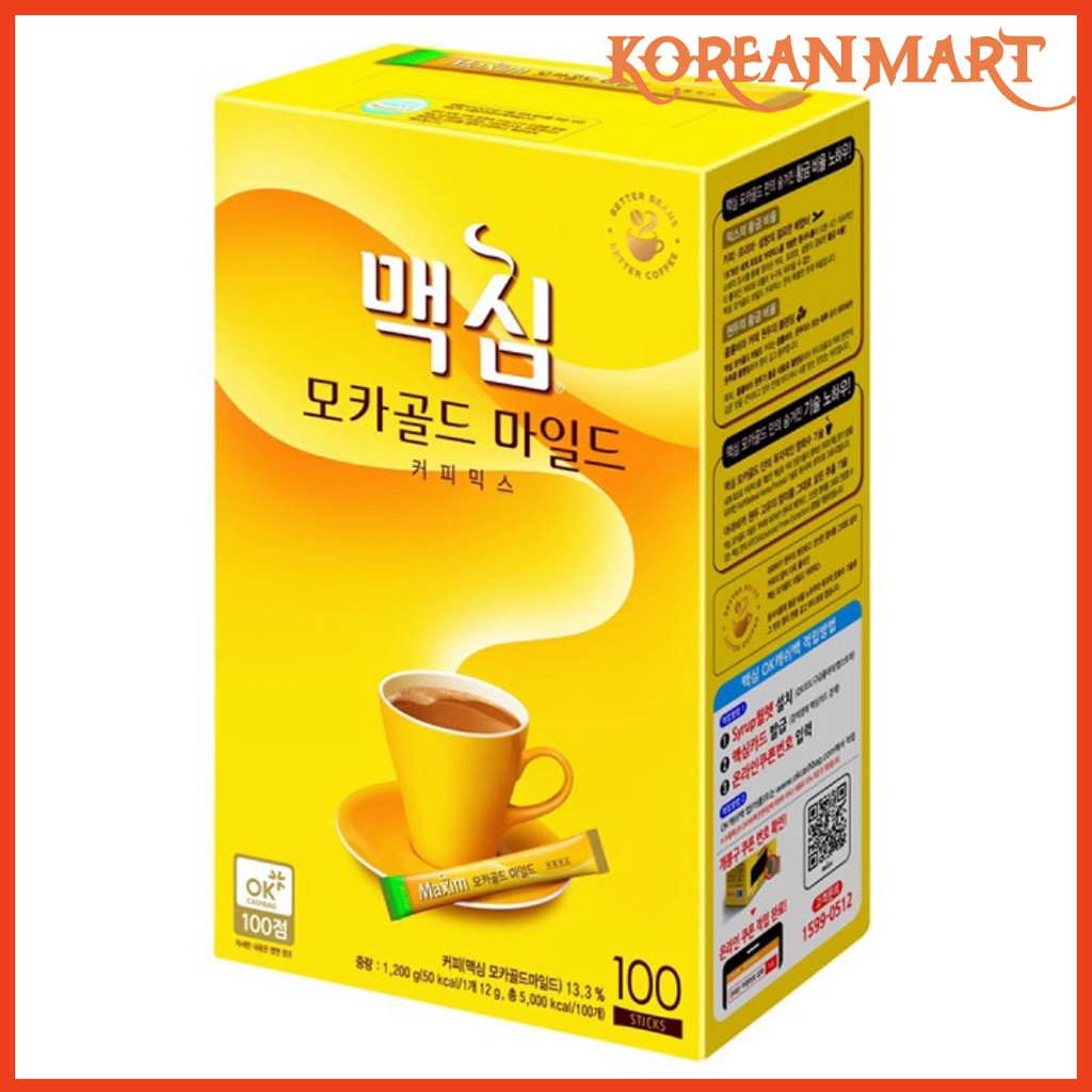 CÀ PHÊ MAXIM MOCHA GOLD HÀN QUỐC 100 GÓI (CÓ QUAI XÁCH LÀM QUÀ TẶNG) | BigBuy360 - bigbuy360.vn