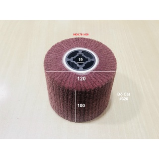 Bánh nỉ đỏ đánh bóng 120*100mm