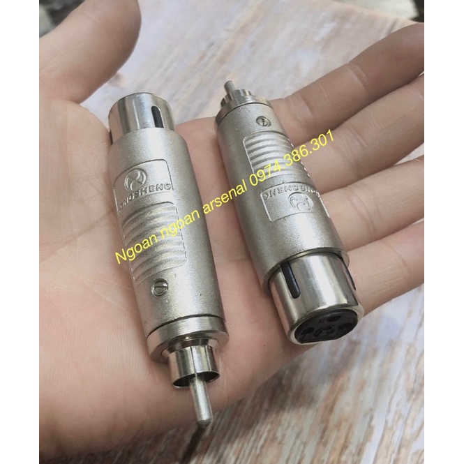 jack rắc chuyển canon xlr cái ra jack hoa sen rca av cái nhập khẩu YS cao cấp