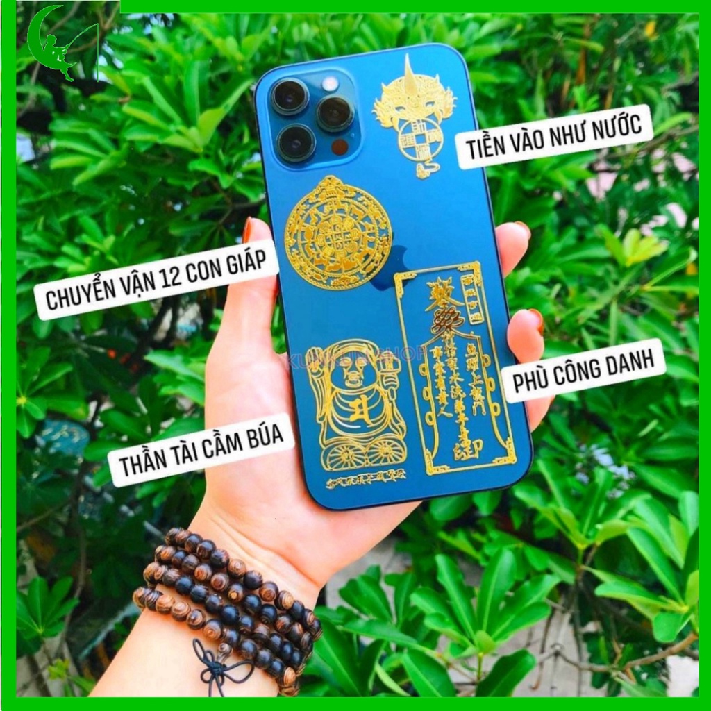 Linh Phù dán Điện thoại, Miếng dán Linh Phù mang tới Tài Lộc - May Mắn - Sức Khỏe - Phong Thủy dành cho điện thoại