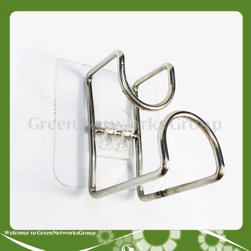 Móc treo đồ dán tường inox dùng cho nhà bếp, phòng tắm Bảo Hành 12 Tháng Greennetworks ( 1 Cái )