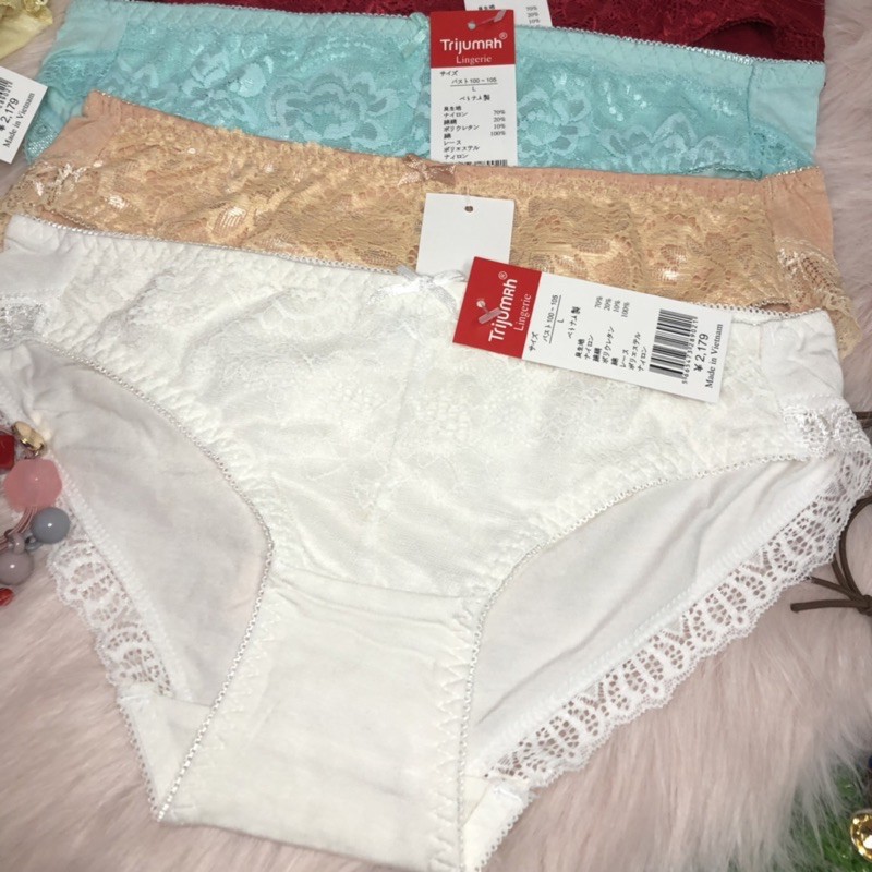 quần lót nữ cotton phối ren (quần chip có size) [Siêu Sale [Ảnh thật [Chính hãng | BigBuy360 - bigbuy360.vn