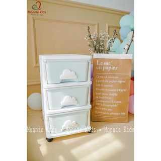 TỦ NHỰA KÉO 3 TẦNG MÂY