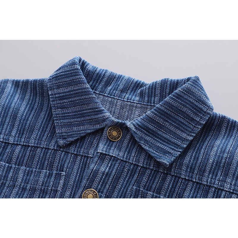 Set Áo Khoác Tay Dài + Quần Denim Họa Tiết Hoạt Hình Phong Cách Hàn Quốc Dễ Thương Cho Bé Trai / Gái 80-120cm