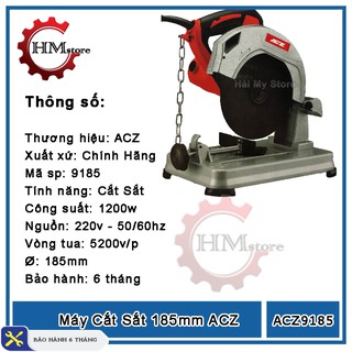 Máy cắt sắt bàn mini ACZ 185mm, công suất 1200w - máy cắt bàn, máy cắt sắt mini - Bảo hành 6 tháng