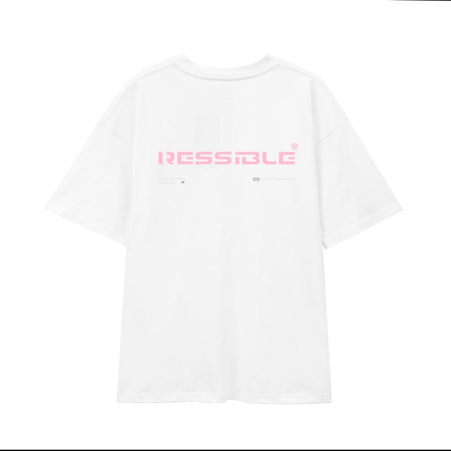 Áo thun International Basic - Ressible [Streetwear/While-Pink]