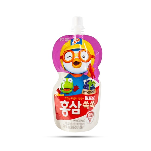 Nước hồng sâm hoa quả Paldo Pororo cho bé