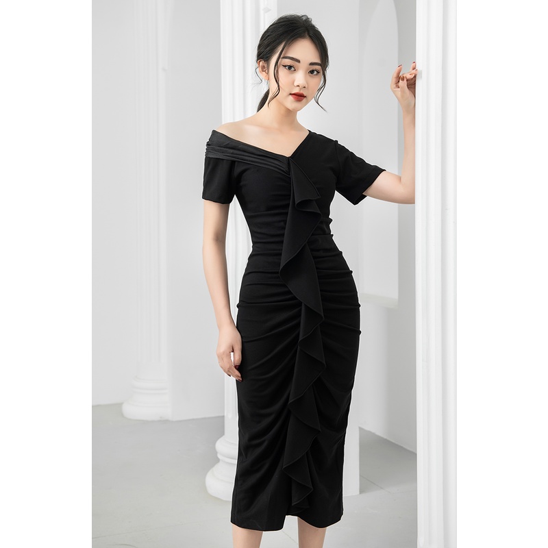 Đầm nữ thiết kế dáng ôm tay ngắn Gemmi fashion, DK8422