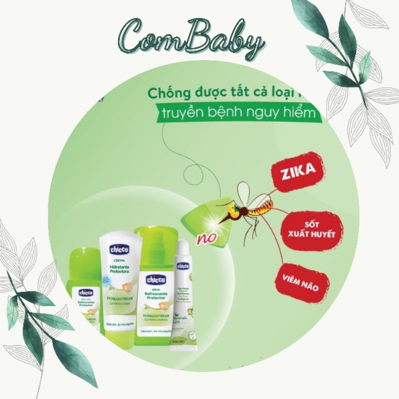 Kem, lăn, xịt chống muỗi Chicco Chính hãng
