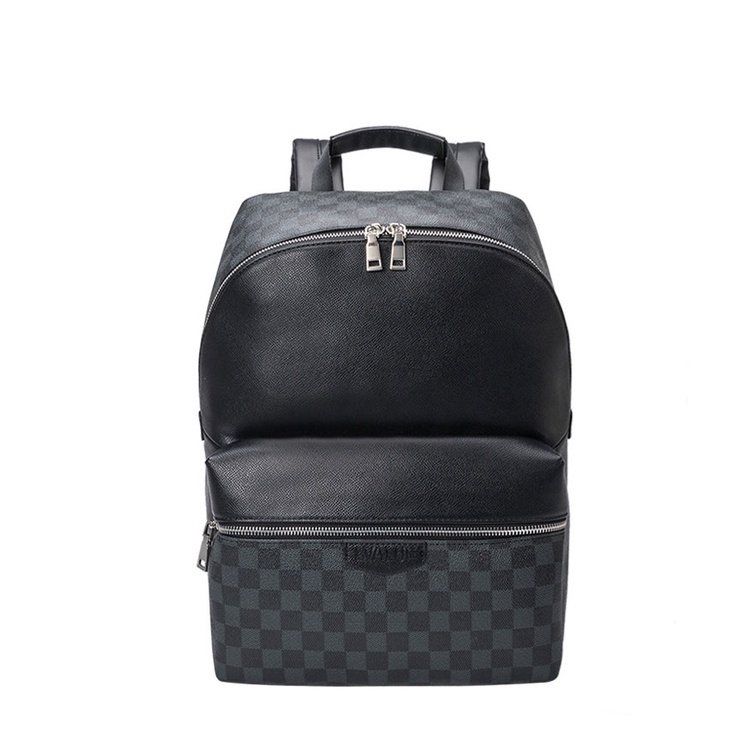 ★ BALO THỜI TRANG UNISEX NAM NỮ DA PU ĐEN TRƠN CAO CẤP KẾT HỢP KHÓA KÉO BẠC THỜI TRANG ( 38 x 27 x 16cm )