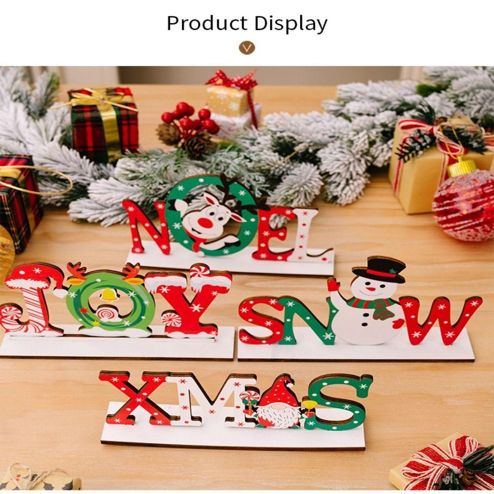 Phụ Kiện Trang Trí Giáng Sinh Bằng Gỗ Hình Ông Già Noel