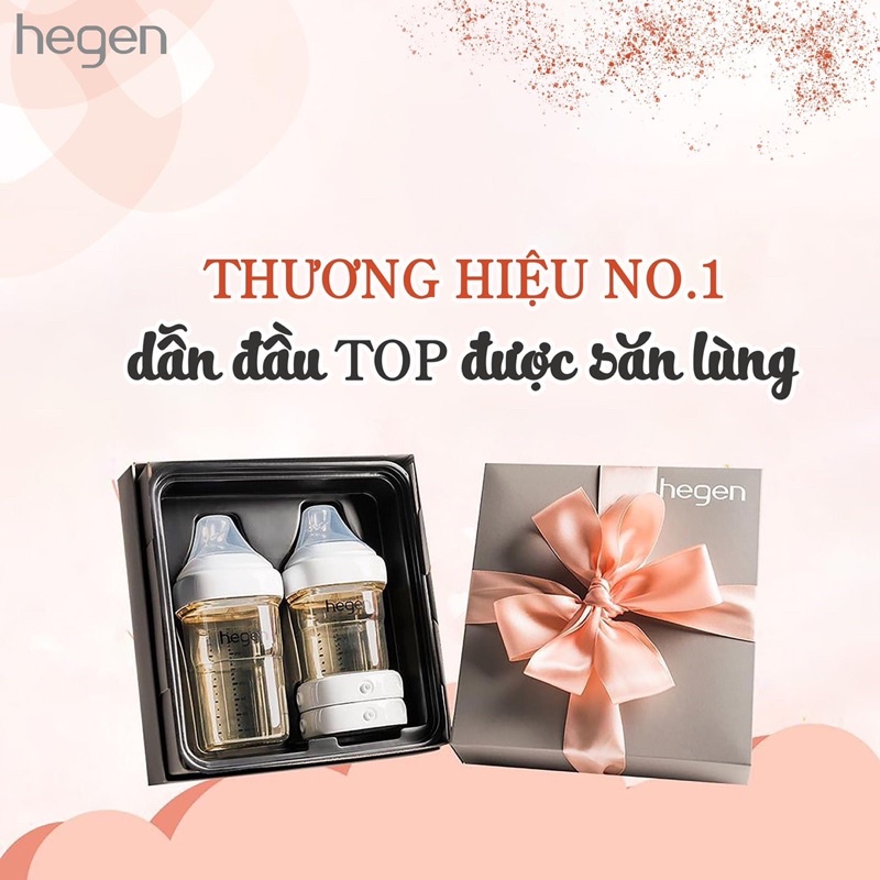 [CHÍNH HÃNG] Set Quà Tặng Bình Sữa Hegen Cao Cấp Basic Stater Kit 150ml / 240ml