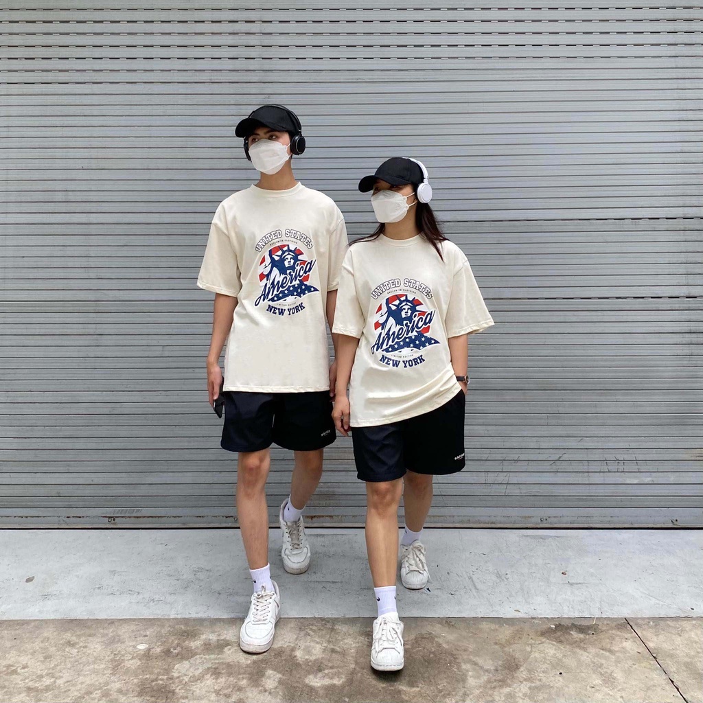 ÁO THUN FF FORM RỘNG AMERICA TEE, VẢI THUN 2 CHIỀU COTTON 250GSM