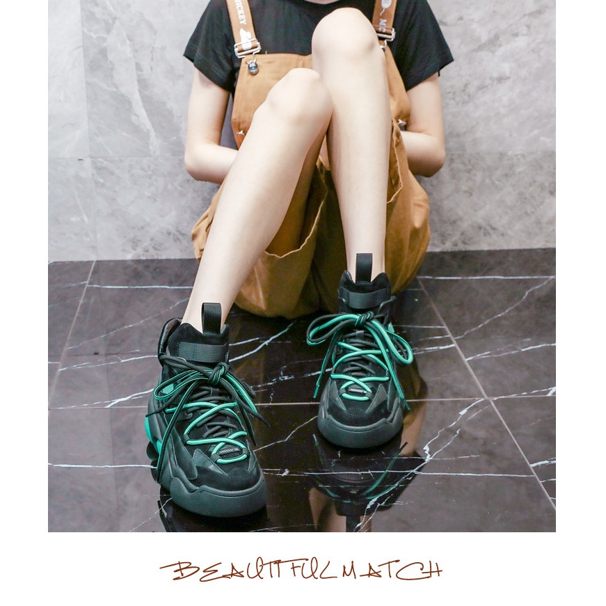 Giày thể thao độn đế lót lông