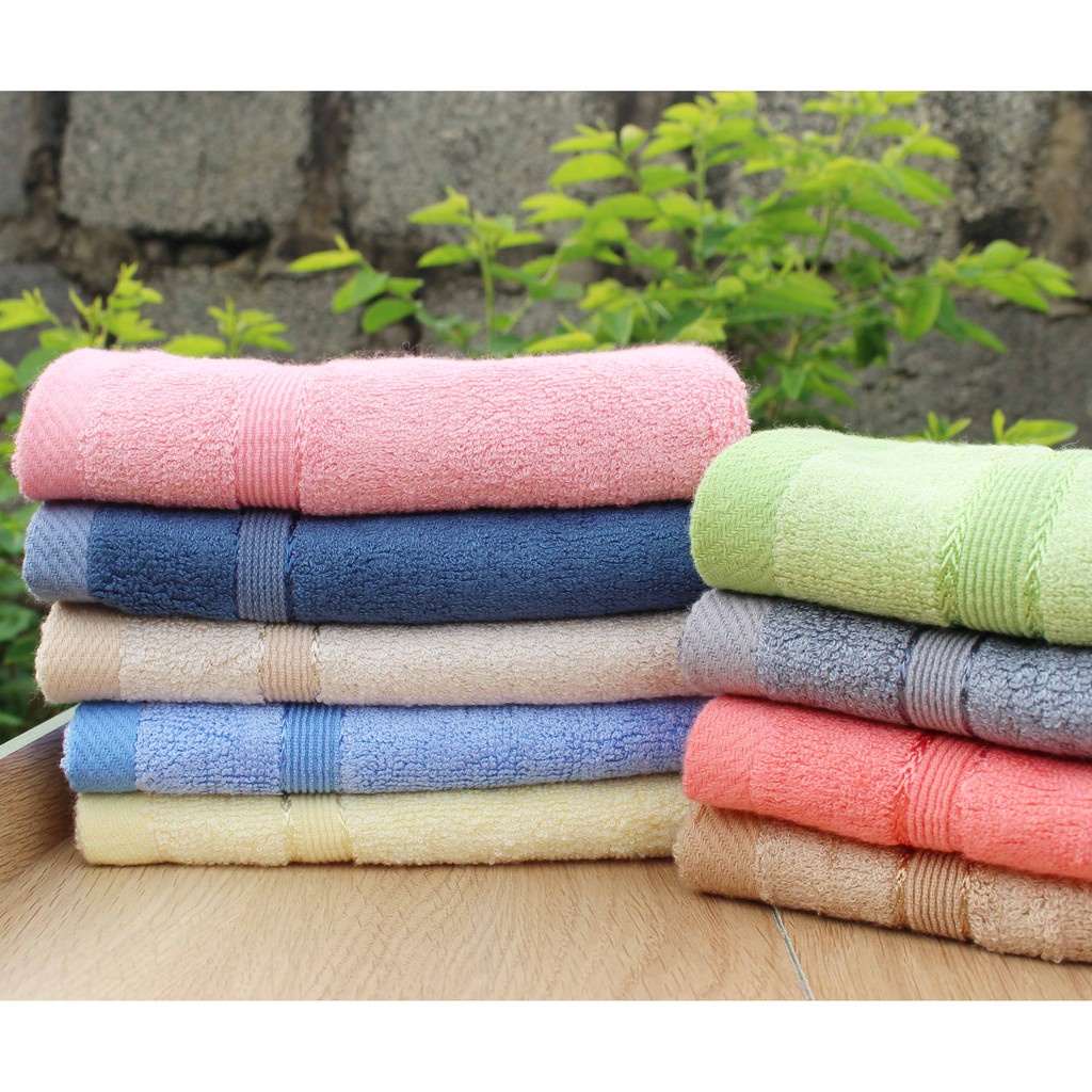 Khăn Mặt Sợi Tre BamBoo Cao Cấp 30x50 cm Mềm Mịn, Dày Dặn, Thấm Hút Tốt, Không Phai Màu, Không Hôi Nhớt