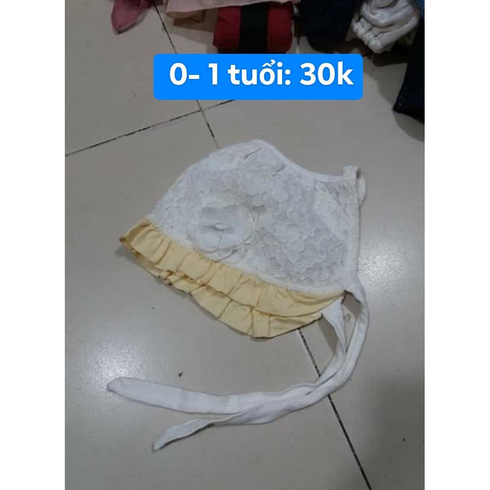 nón trắng cam 0-1 tuổi ms25