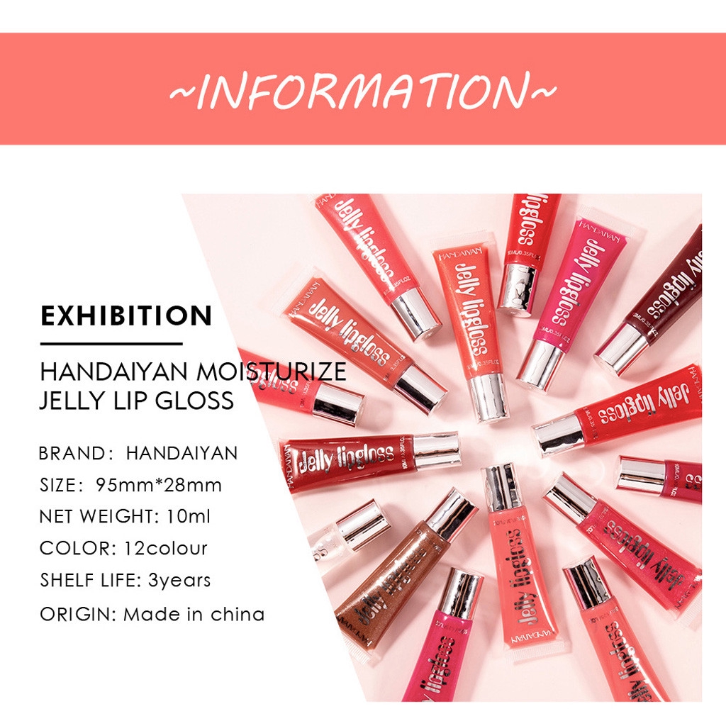 Son kem dạng thạch HANDAIYAN 10ml màu kẹo ngọt lung linh | BigBuy360 - bigbuy360.vn