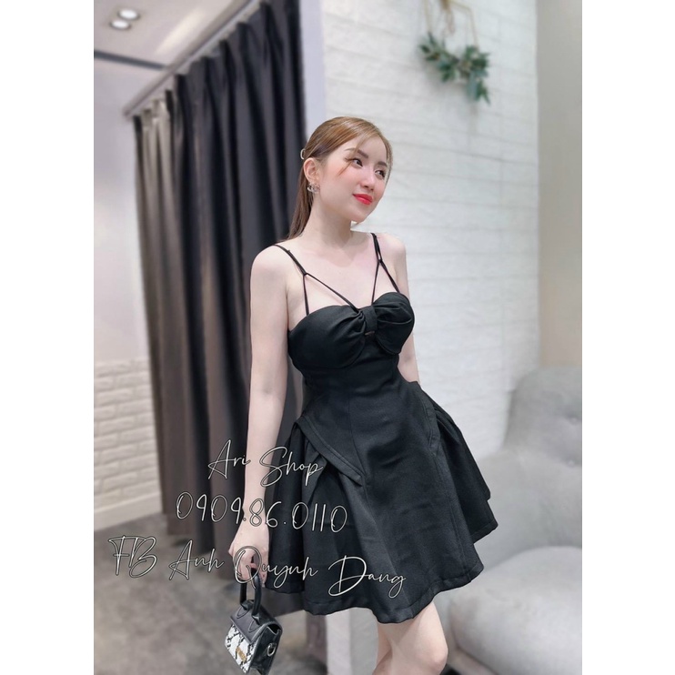 ĐẦM XÒE HAI DÂY CHÉO DỰ TIỆC ĐI CHƠI SIÊU XINH TÔN DÁNG SÁNG DA