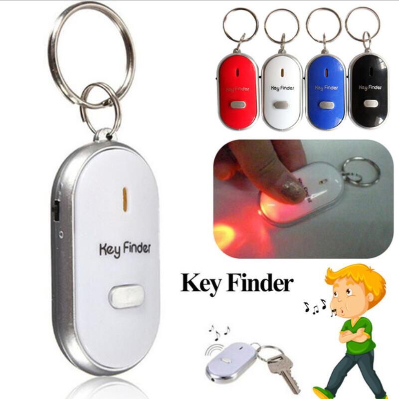 Móc khóa đèn pin LED tìm kiếm tìm chìa khóa có còi thổi