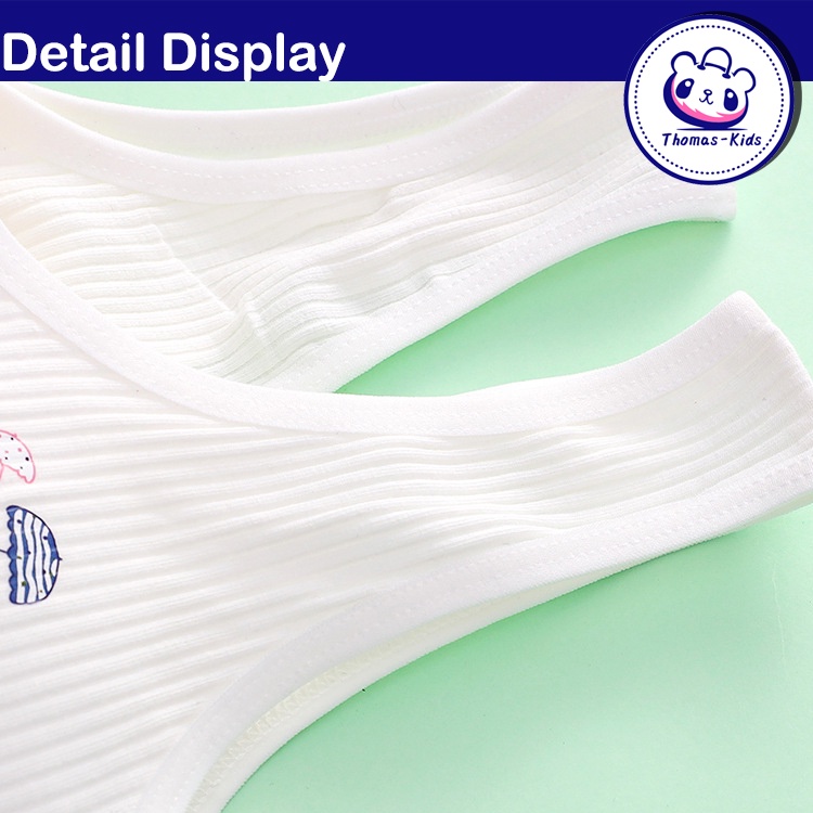 [THOMAS Kids] Áo lót vải cotton Mềm Mại Co Giãn Thoải Mái Kèm Đệm Ngực Dành Cho Bé Gái 8-16 Tuổi