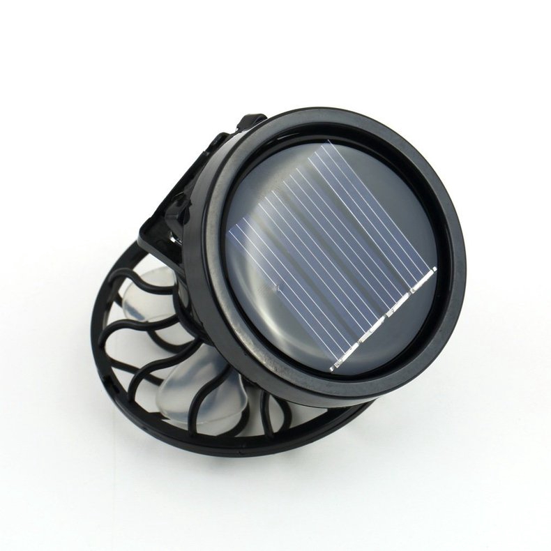 [SPY] New energy saving Clip-on Solar Cell Fan Sun Power energy Panel Cooling Black