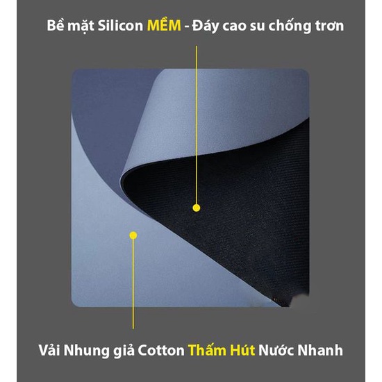 Thảm Lau Chân Silicon Siêu Thấm Nước, Thảm Chùi Chống Trượt Cao Cấp
