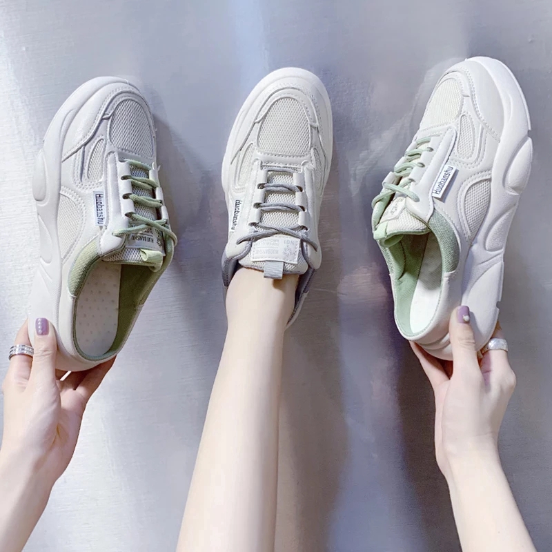 Giày Sục Thể Thao Nữ Phối Viền Màu Vạt chữ Showgo Hàng Chuẩn Đẹp_M818 Fullbox | BigBuy360 - bigbuy360.vn