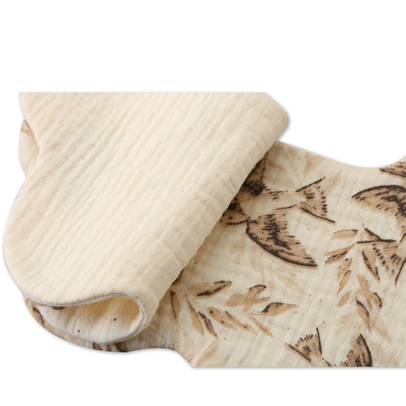 Yếm Ăn Bằng Cotton Siêu Mềm In Hình Cánh Hoa Dễ Thương Cho Bé Sơ Sinh