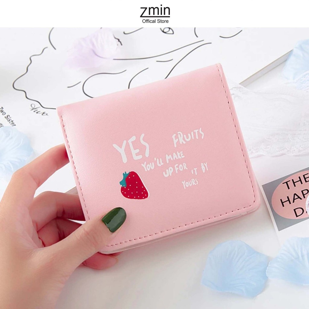 Ví bóp nữ mini cầm tay Zmin, chất liệu cao cấp có thể bỏ túi - V020