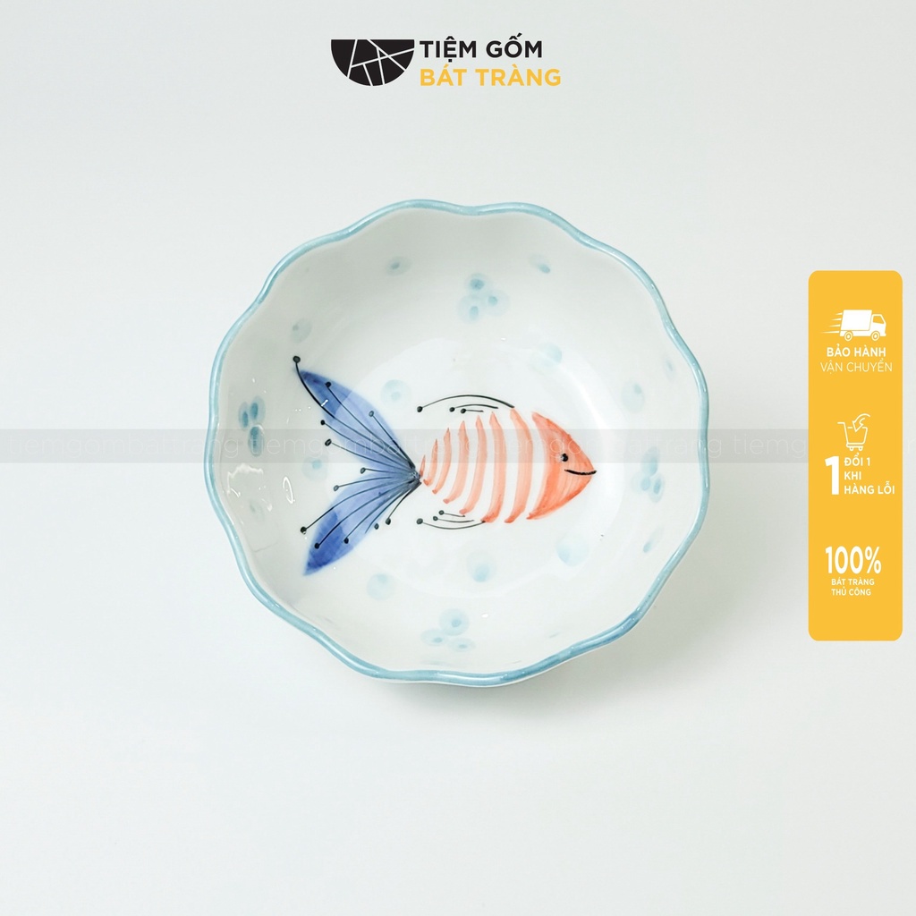 Bát Ăn Chè Bát Sứ Viền Lượn Hoạ Tiết Vẽ Tay Gốm Sứ Bát Tràng Cao Cấp Nhiều Mẫu Cute Ăn Cơm Tô Canh Đựng Salad