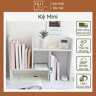 Kệ sách đă năng - kệ máy tính để bàn trang trí bàn làm việc và bàn học