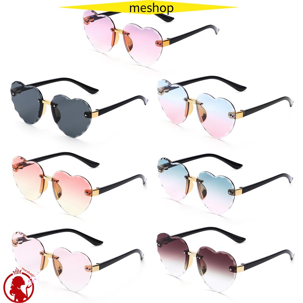 Kính Chống Nắng UV 400 Hình Trái Tim Dễ Thương Cho Bé 1-8T