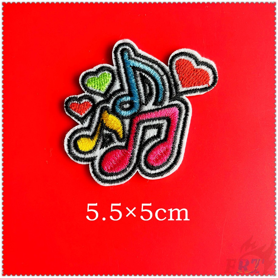 1 Sticker Ủi Thêu Hình Nốt Nhạc I Love Music
