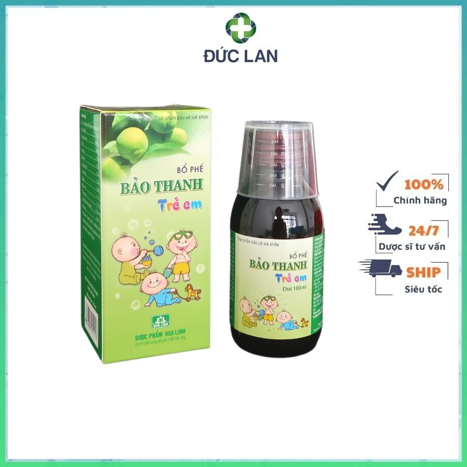 BẢO THANH TRẺ EM - GIẢM HO, ĐAU RÁT HỌNG
