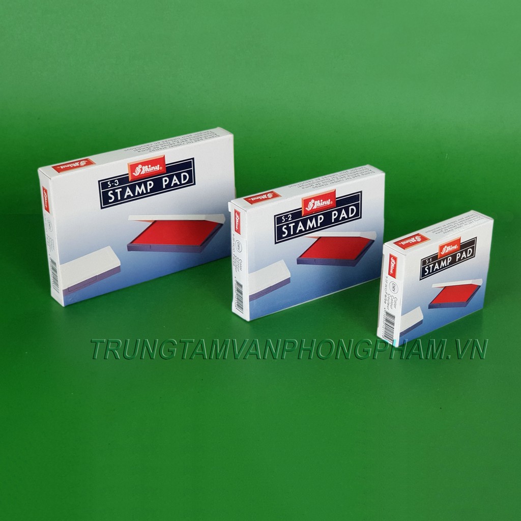 Khay tampon chấm mực - hộp mực dấu SP-1 SP-2 SP-3 Shiny Stamp Pad  SP1 SP2 SP3 S1 S2 S3 S-1 S-2 S-3