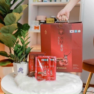 Nước hồng sâm linh chi nhung hươu 365 Hàn Quốc (Hộp 60 gói x 70ml)