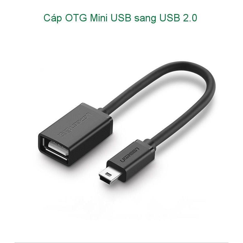 Cáp OTG Mini USB 2.0 UGREEN US249 10383 - Hàng phân phối chính hãng