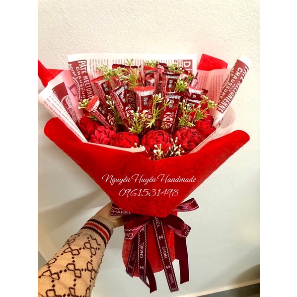 bó Hoa kitkat valentine 8/3 tặng bạn gái, người yêu 🌸