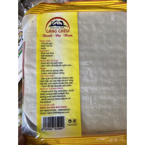 Bánh đa nem - vỏ bánh đa nem làng chều
