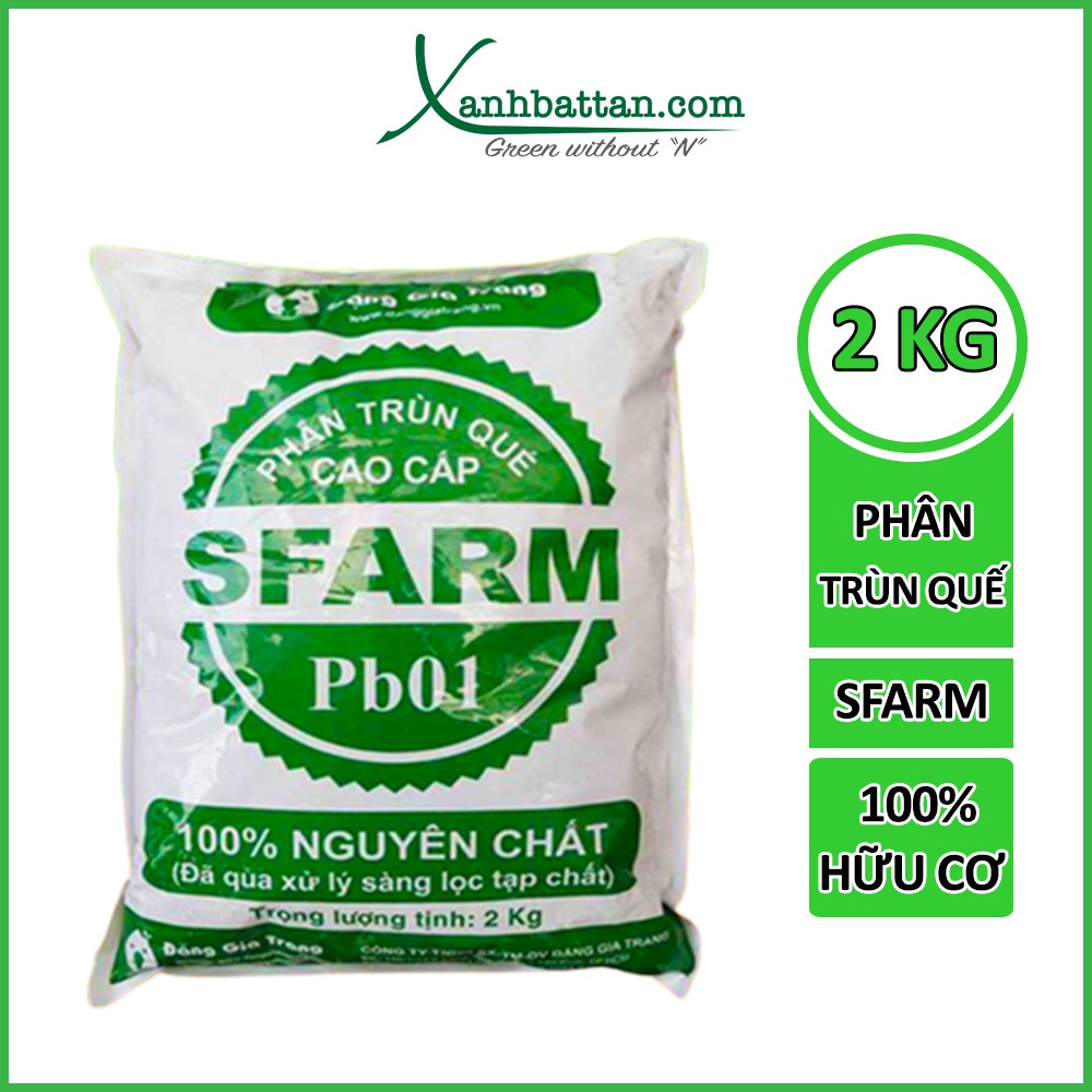 Phân Trùn Quế Hữu Cơ Sfarm, Dùng Để Trồng Rau Sạch Và Hoa Kiểng